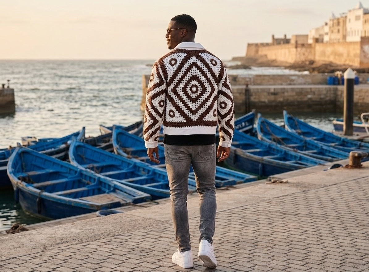 Jacket crochet granny squares